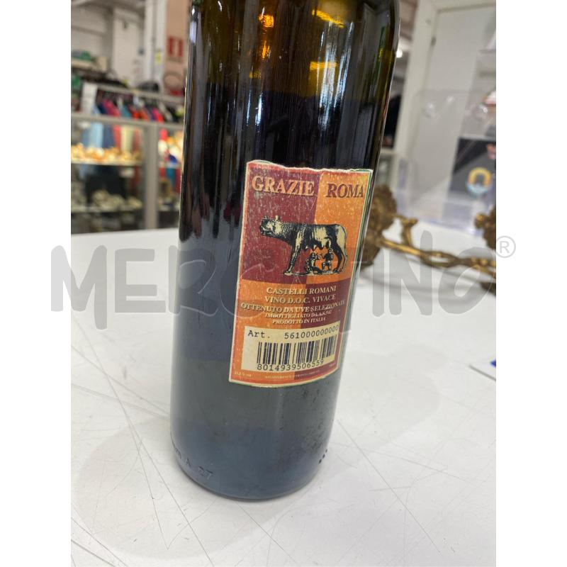 BOTTIGLIA VINO DA COLLEZIONE ROMA CAMPIONE 2001 | Mercatino dell'Usato Roma casalotti 2
