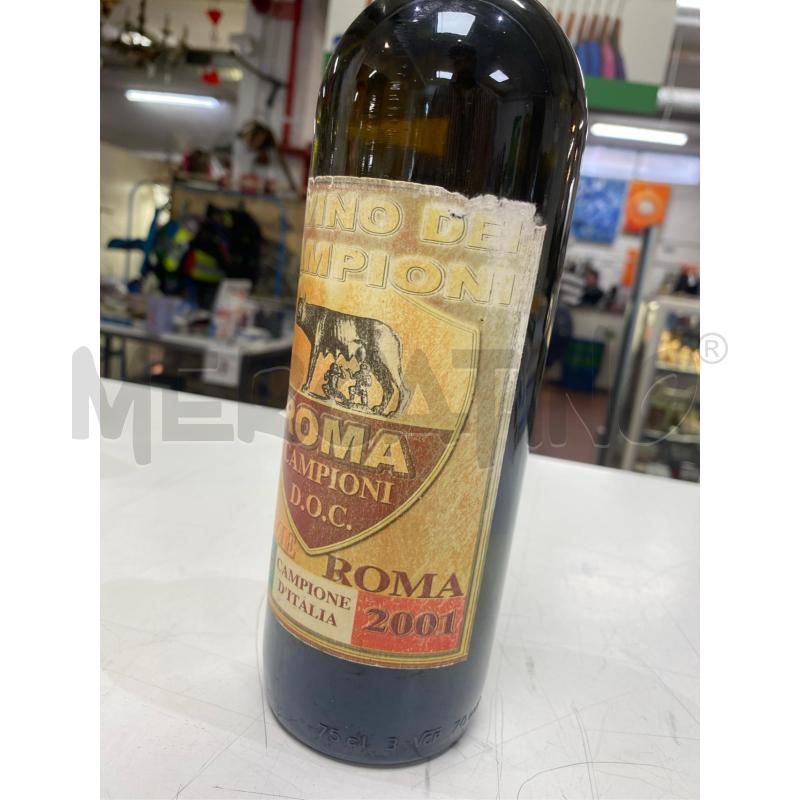 BOTTIGLIA VINO DA COLLEZIONE ROMA CAMPIONE 2001 | Mercatino dell'Usato Roma casalotti 5