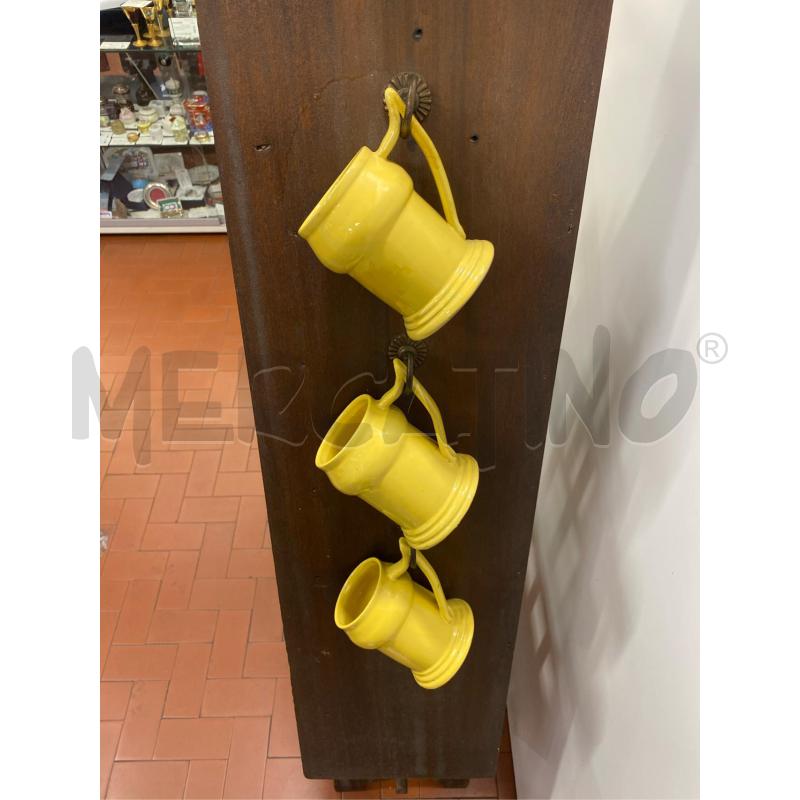 CANTINETTA LEGNO A TRIANGOLO CON 6 BOCCALI CM 70X30X150H | Mercatino dell'Usato Roma casalotti 3