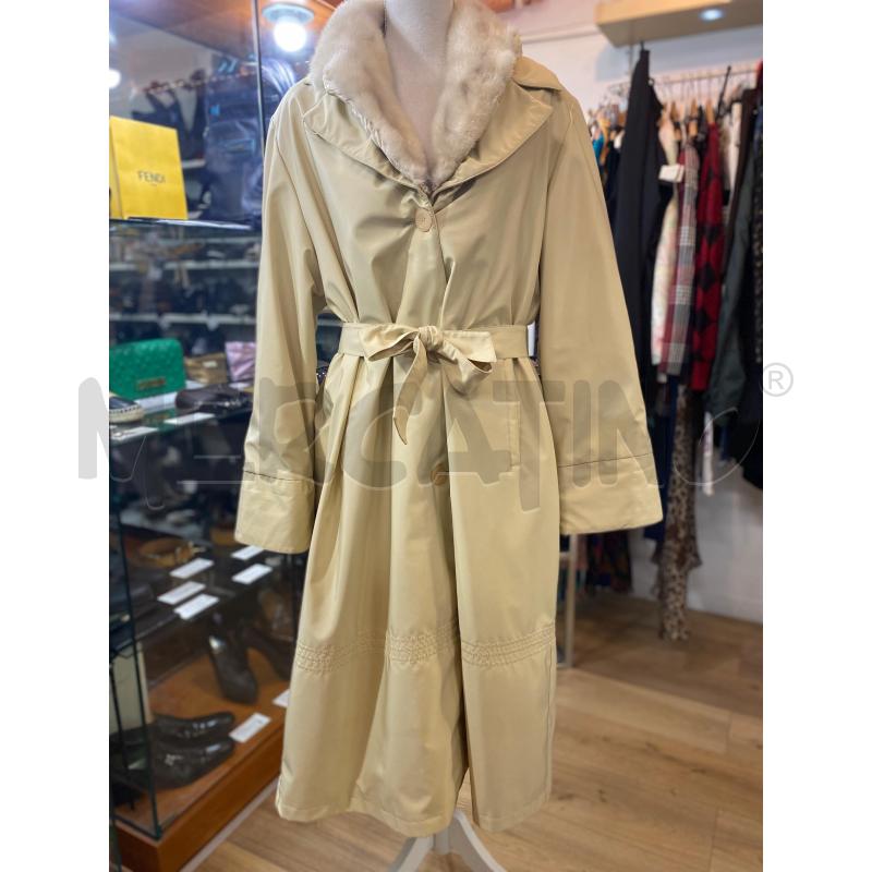CAPPOTTO LUNGO ANNECLAIRE BEIGE  DONNA  | Mercatino dell'Usato Roma casalotti 1