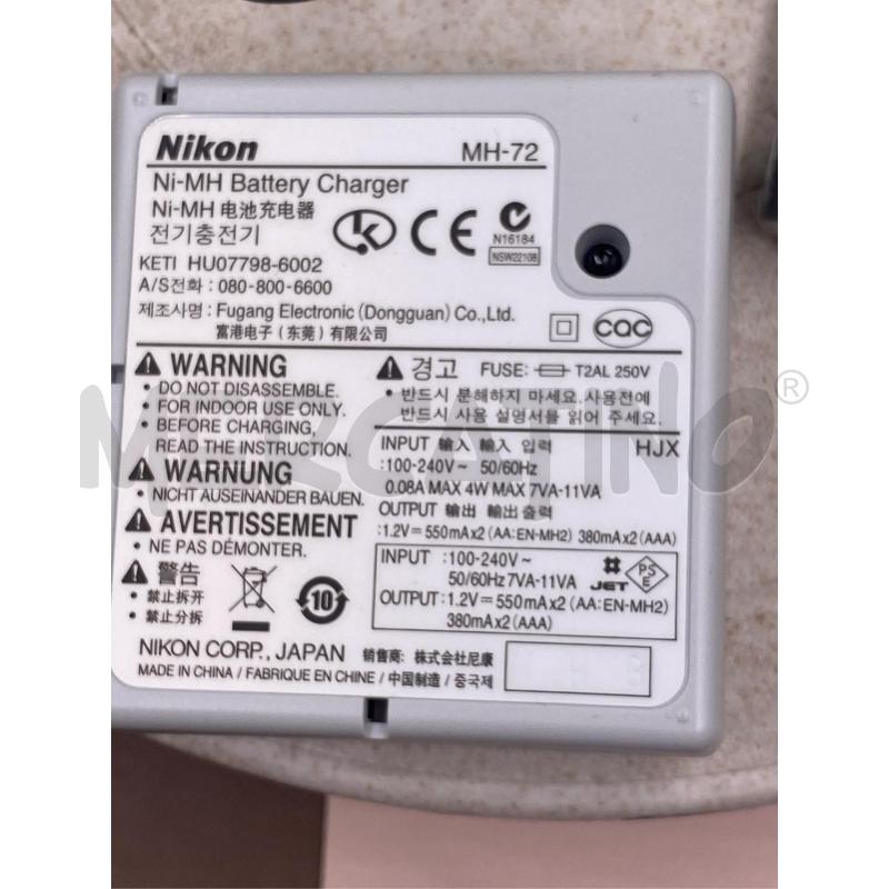 CARICATORE NIKON NI-MH COOLPIX MH-72 | Mercatino dell'Usato Roma casalotti 3