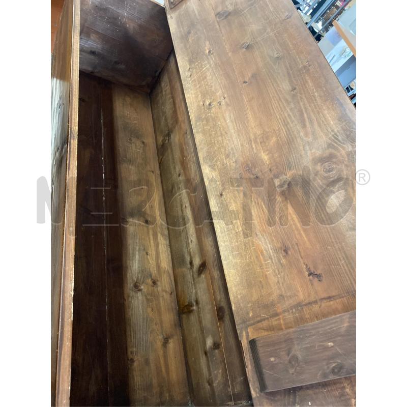CASSAPANCA IN LEGNO CM. 135X46X55 H | Mercatino dell'Usato Roma casalotti 3