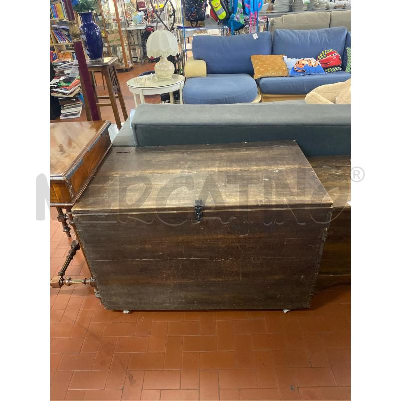 CASSAPANCA IN LEGNO SCURO CM. 100X60X65 H | Mercatino dell'Usato Roma casalotti 1