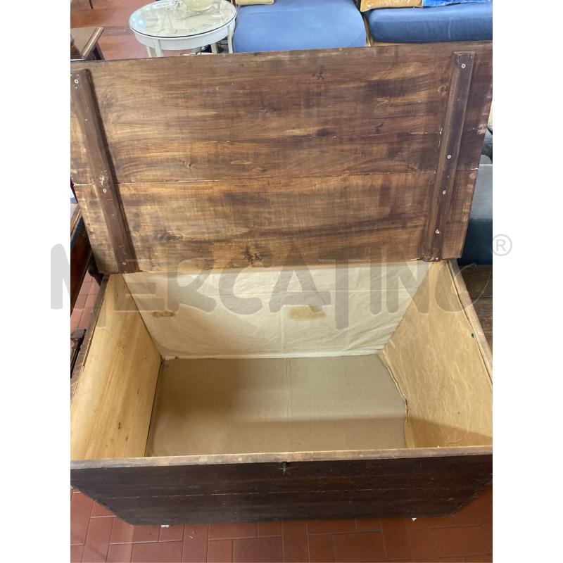 CASSAPANCA IN LEGNO SCURO CM. 100X60X65 H | Mercatino dell'Usato Roma casalotti 2