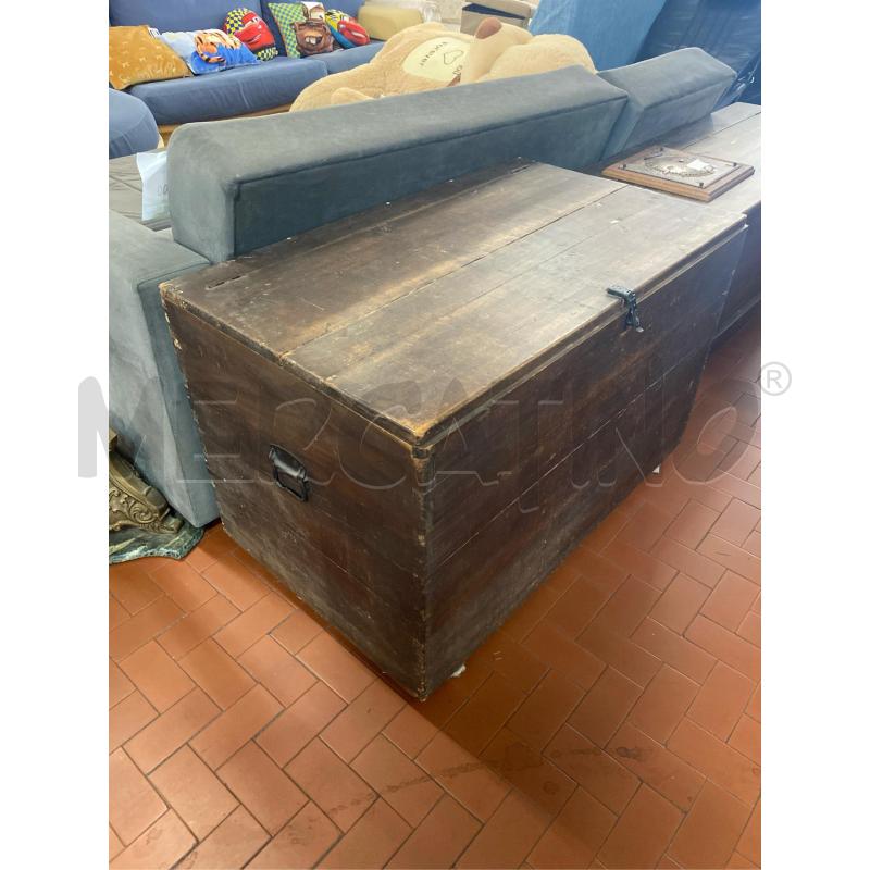 CASSAPANCA IN LEGNO SCURO CM. 100X60X65 H | Mercatino dell'Usato Roma casalotti 3