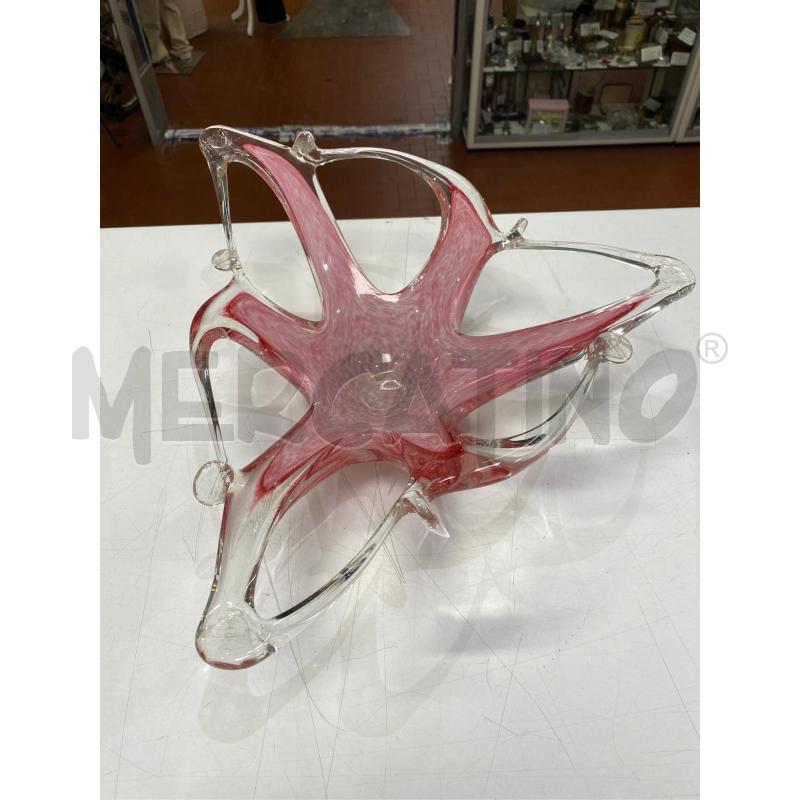 CENTROTAVOLA MURANO ROSA TRIANGOLARE  | Mercatino dell'Usato Roma casalotti 1