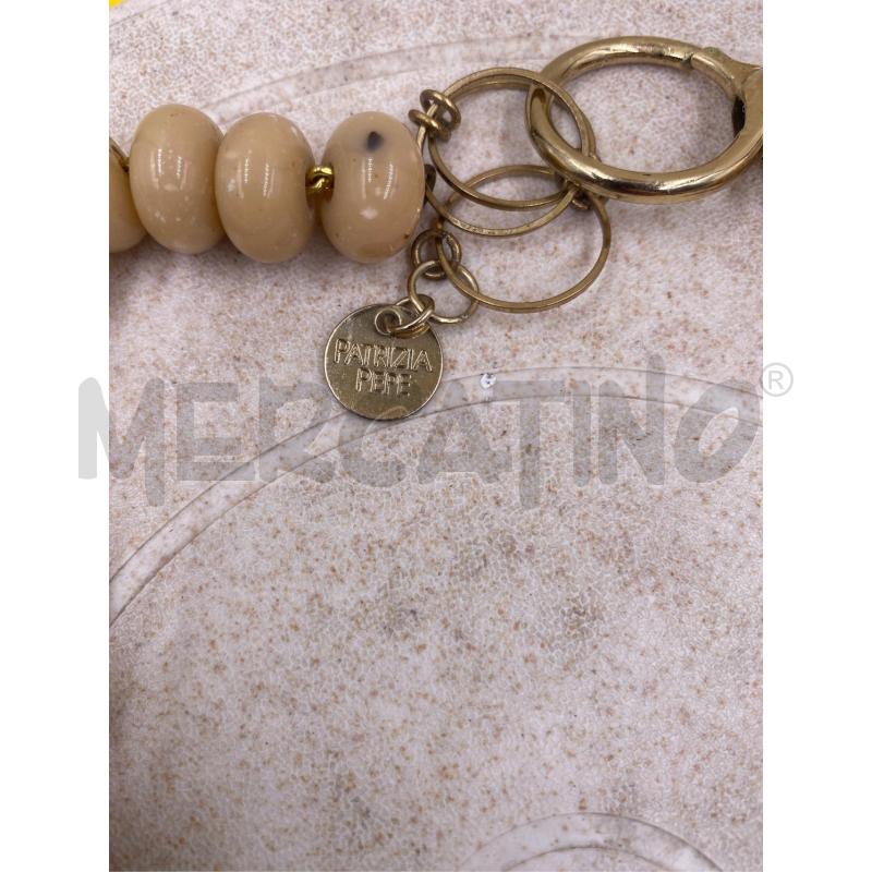 COLLANA PATRIZIA PEPE CIONDOLI VERDE ROSSO PALLINE BEIGE  | Mercatino dell'Usato Roma casalotti 2