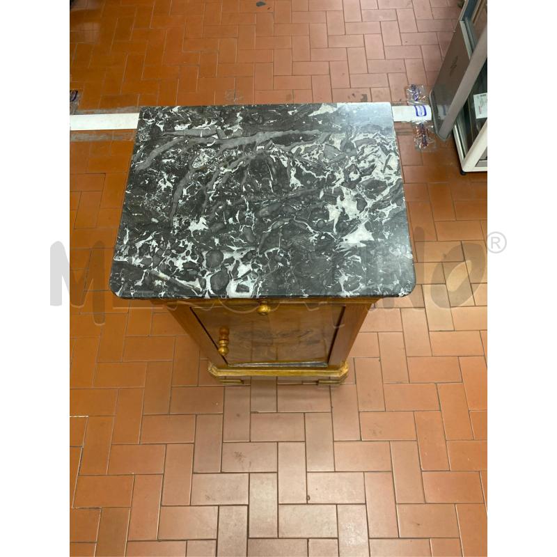 COMODINO CON TOP IN MARMO CM. 40X35X75 H  | Mercatino dell'Usato Roma casalotti 2