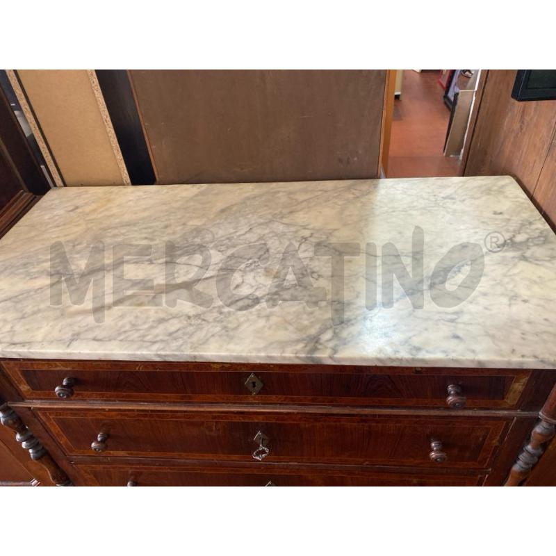 COMO' CON TOP IN MARMO CM. 120X58X108 H  | Mercatino dell'Usato Roma casalotti 2