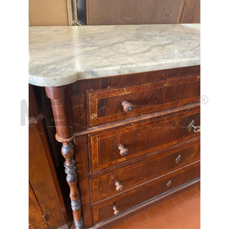 COMO' CON TOP IN MARMO CM. 120X58X108 H  | Mercatino dell'Usato Roma casalotti 5