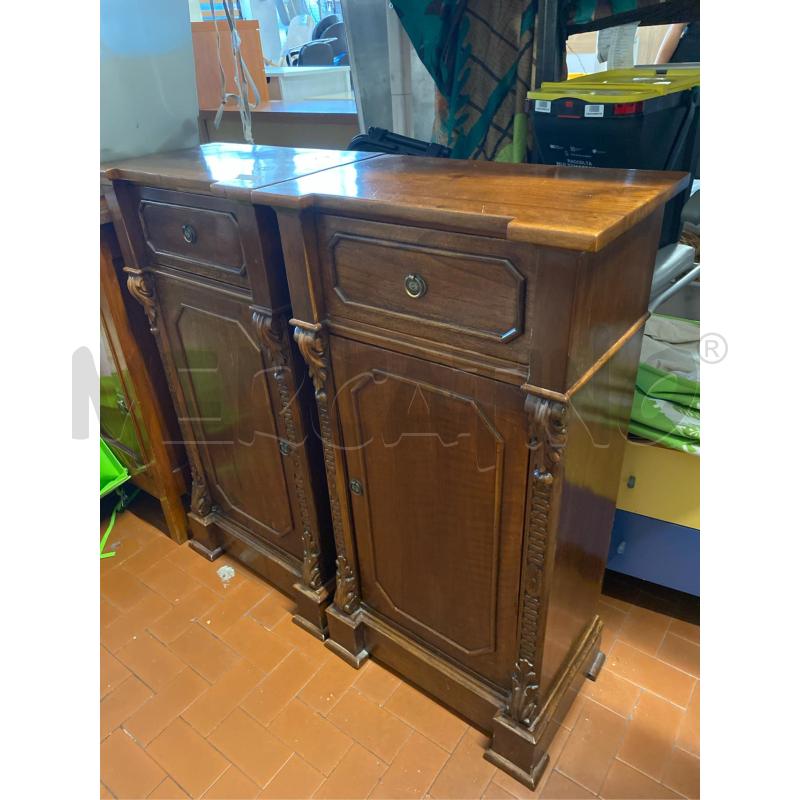 COPPIA COMODINI LEGNO CM. 50X30X90 H  | Mercatino dell'Usato Roma casalotti 2