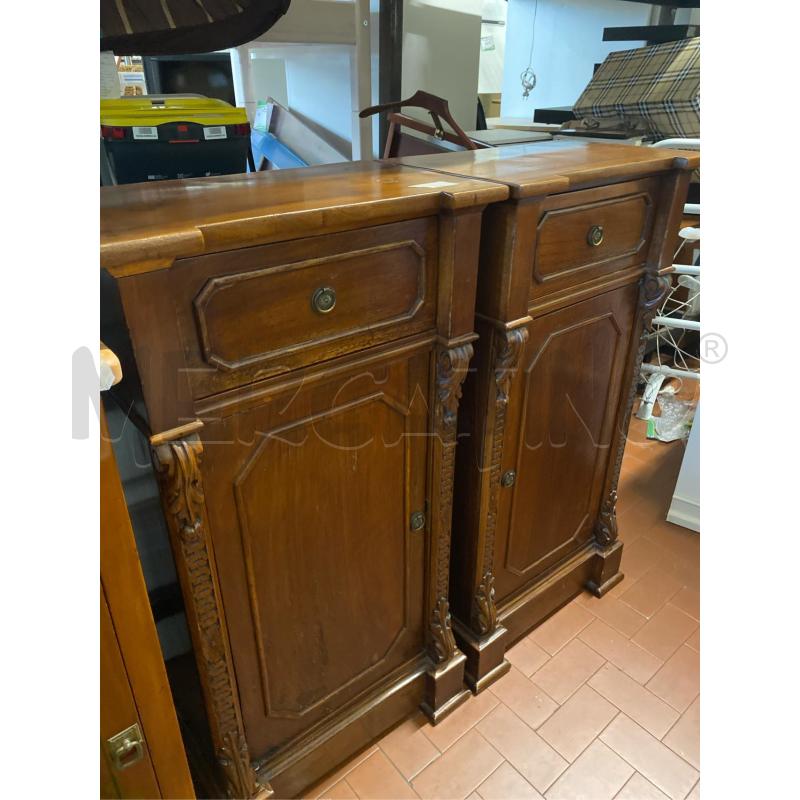 COPPIA COMODINI LEGNO CM. 50X30X90 H  | Mercatino dell'Usato Roma casalotti 3