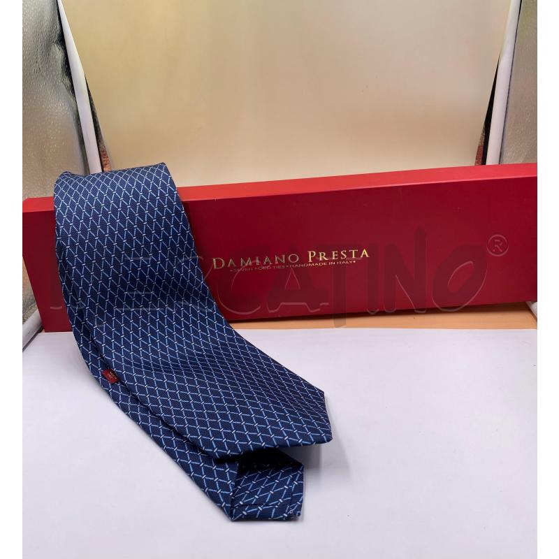CRAVATTA DAMIANO PRESTA BLU | Mercatino dell'Usato Roma casalotti 1