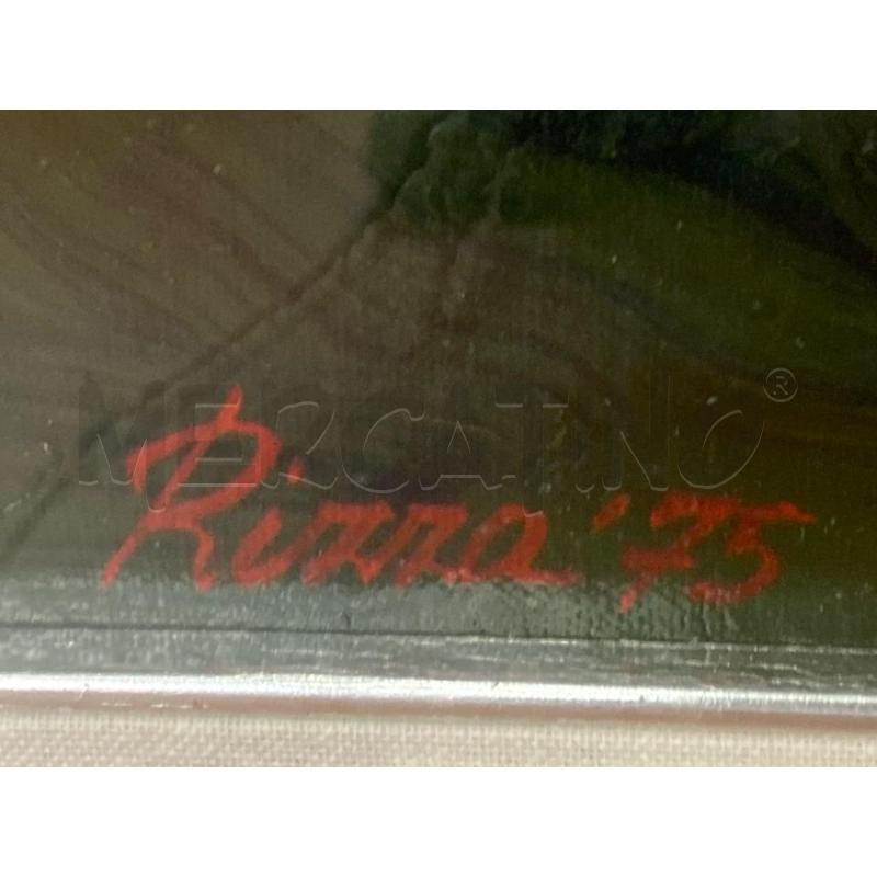 DIPINTO ANTONELLO RIZZO UNIVERSO ROMA '75 CM. 75X85  | Mercatino dell'Usato Roma casalotti 3