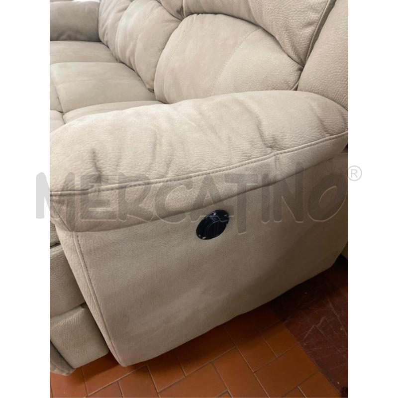 DIVANO 3 POSTI CON 2 RECLINABILI ELETTRICI TORTORA CM.205X85 | Mercatino dell'Usato Roma casalotti 3