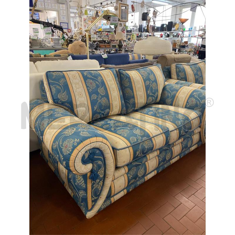 DIVANO LETTO 1 PIAZZA E 1/2 BLU GIALLO CM. 180X100 | Mercatino dell'Usato Roma casalotti 3