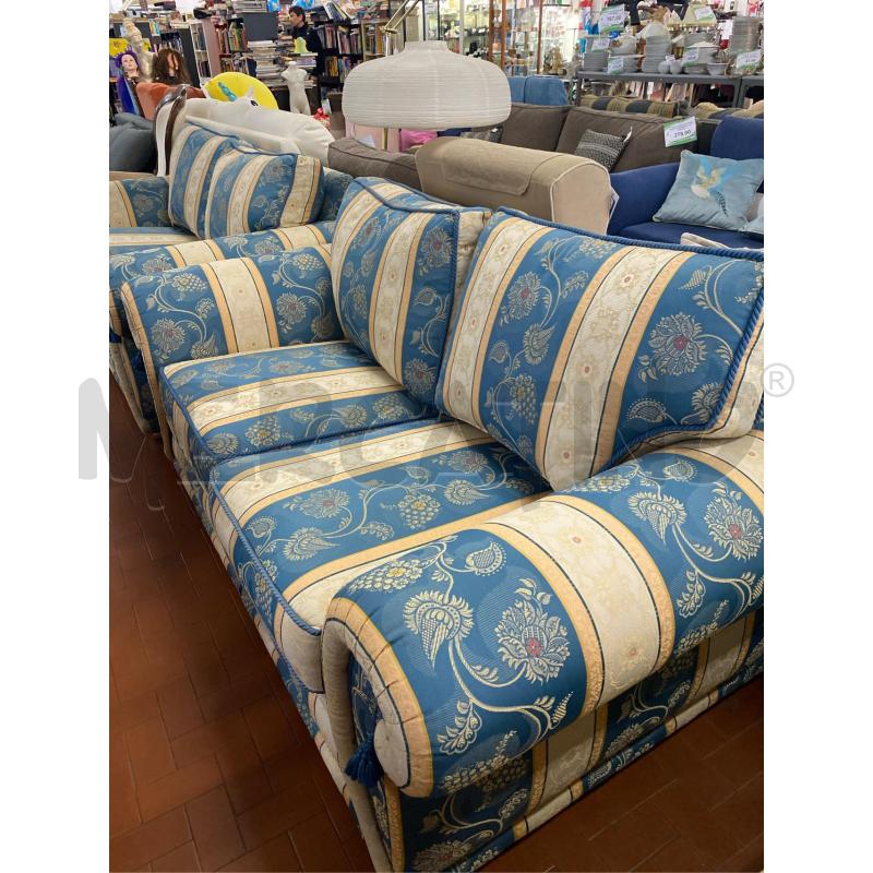 DIVANO LETTO 1 PIAZZA E 1/2 GIALLO BLU CM. 1800X100 | Mercatino dell'Usato Roma casalotti 1