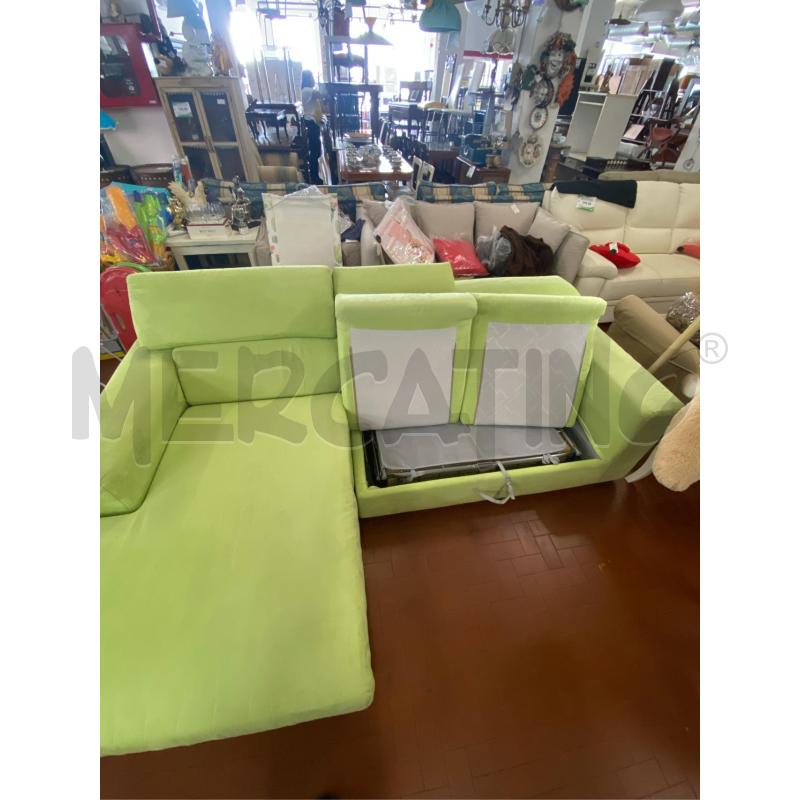 DIVANO LETTO ANGOLARE CHATEAU D'AX VERDE CM.240X165  | Mercatino dell'Usato Roma casalotti 3
