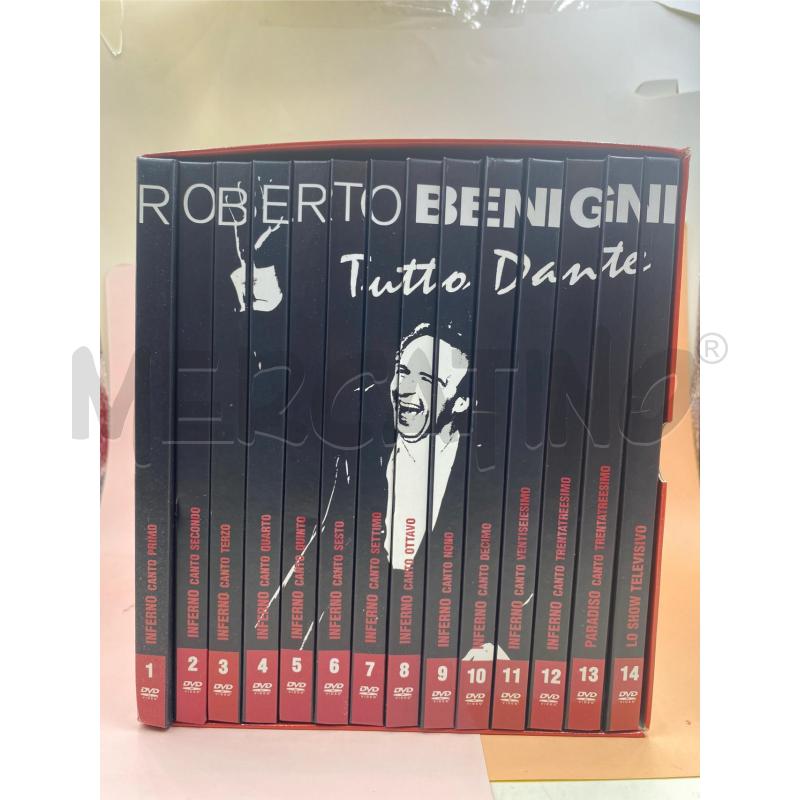 DVD COFANETTO ROBERTO BENIGNI TUTTO DANTE  | Mercatino dell'Usato Roma casalotti 1