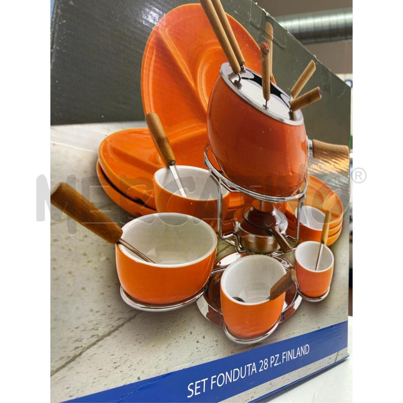 FONDUTA SET ARANCIONE PZ.28 FINLAND | Mercatino dell'Usato Roma casalotti 3