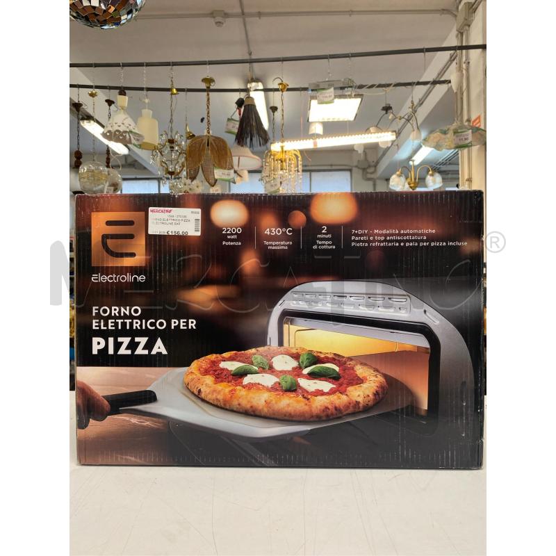 FORNO ELETTRICO PIZZA ELECTROLINE EKFP 1230 2200W  | Mercatino dell'Usato Roma casalotti 1