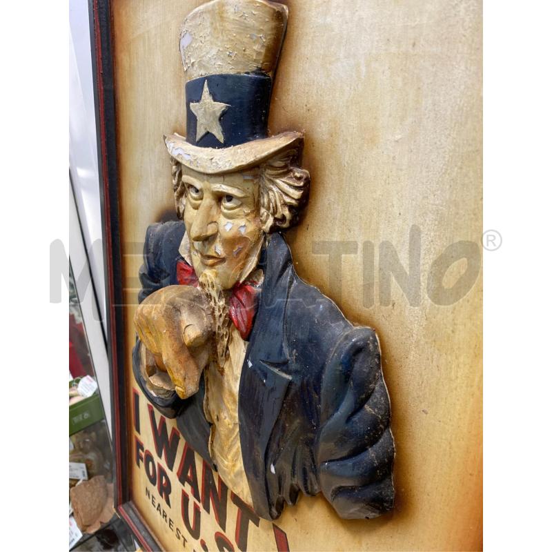 INSEGNA I WANT YOU FOR U.S. ARMY CM. 50X70  | Mercatino dell'Usato Roma casalotti 3