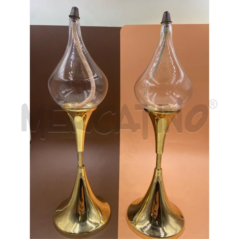 LAMPADA AD OLIO PZ.2 VINTAGE ANNI '70 | Mercatino dell'Usato Roma casalotti 1
