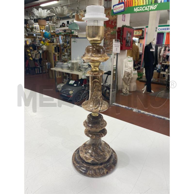 LAMPADA ALABASTRO MARRONE | Mercatino dell'Usato Roma casalotti 1