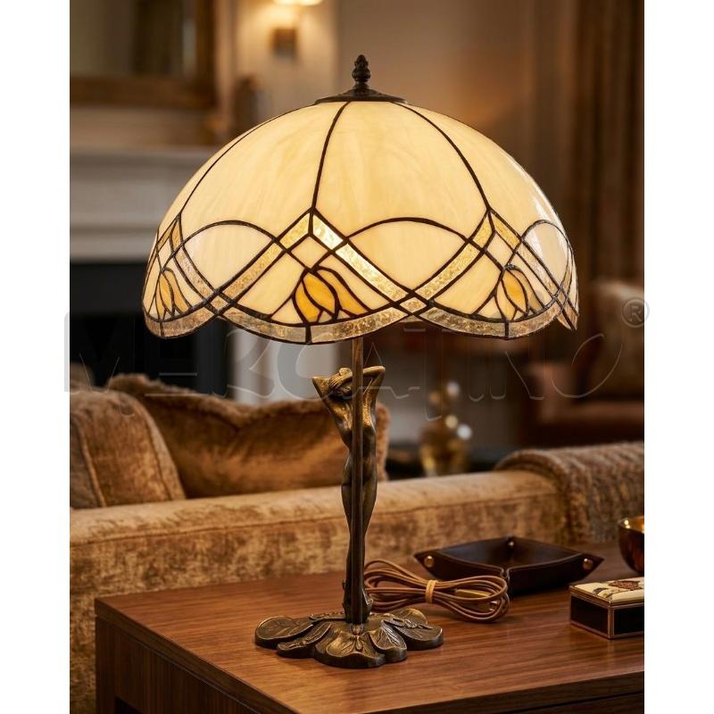 LAMPADA BRONZO CON DONNA  | Mercatino dell'Usato Roma casalotti 2