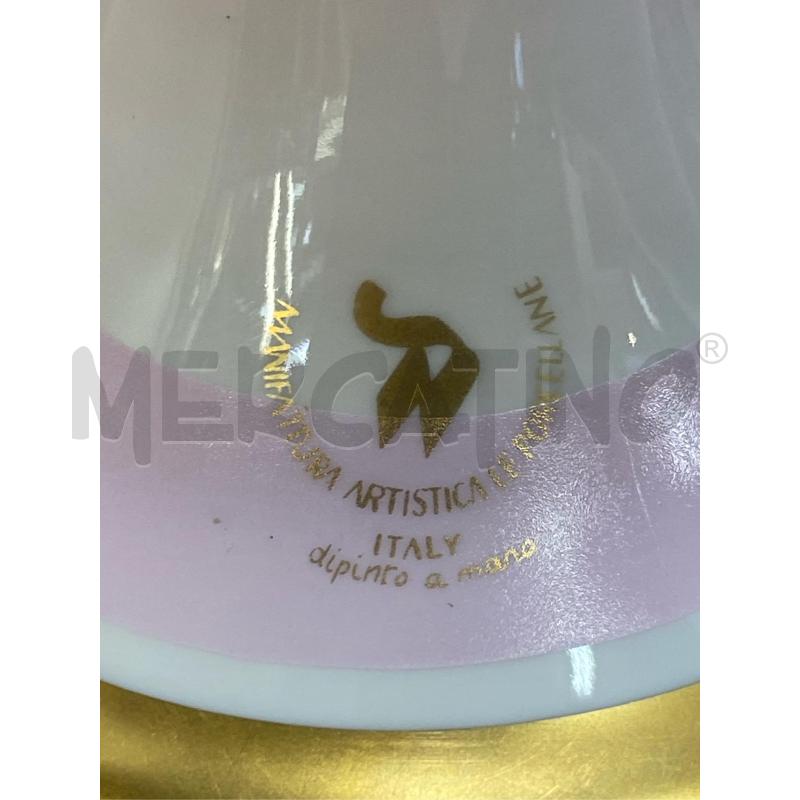 LAMPADA PORCELLANA BIANCA DORATA NO CAPPELLO  | Mercatino dell'Usato Roma casalotti 5