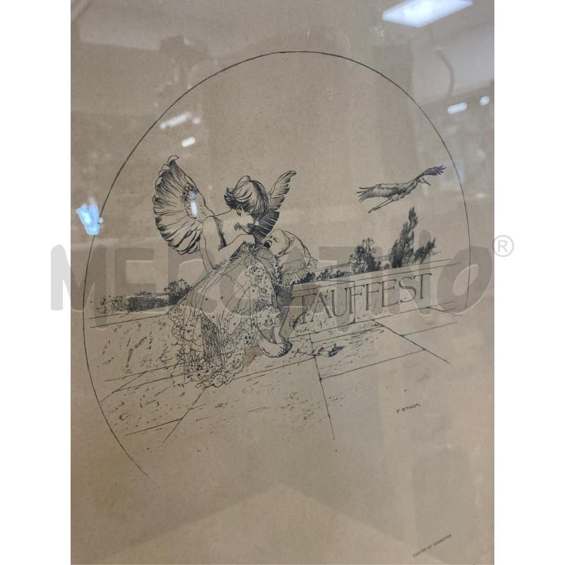 LITOGRAFIA LITHOGRAPHIE KARTEN UND VIGNETTEN FRANZ VON STUCK | Mercatino dell'Usato Roma casalotti 4