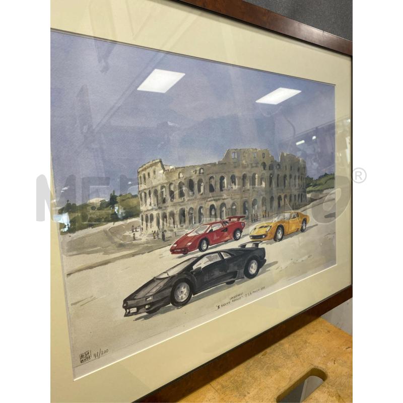 LITOGRAFIA RISO ALDO LAMBORGHINI II RADUNO ROMANO 2.3.4. MAGGIO2003 | Mercatino dell'Usato Roma casalotti 3