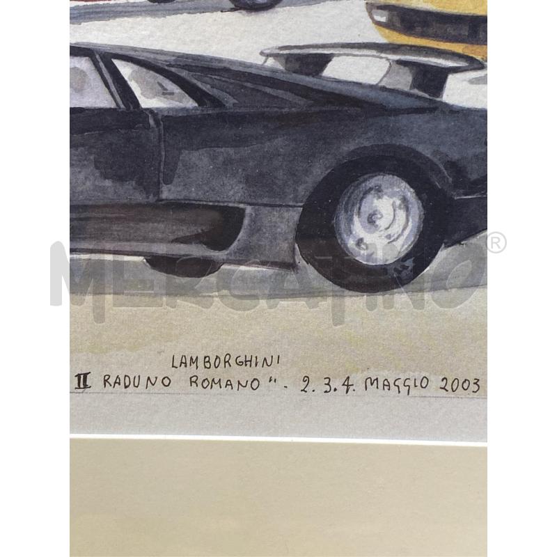 LITOGRAFIA RISO ALDO LAMBORGHINI II RADUNO ROMANO 2.3.4. MAGGIO2003 | Mercatino dell'Usato Roma casalotti 5