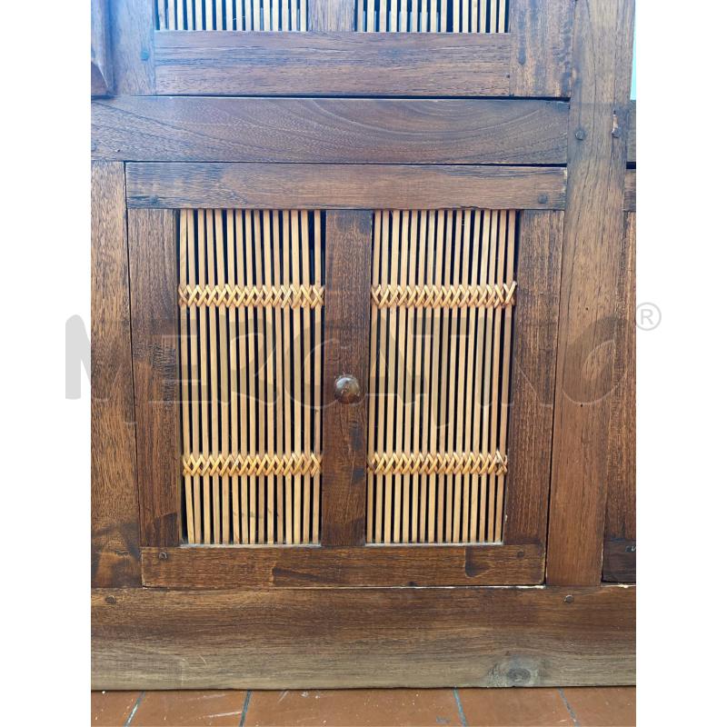 MOBILETTO LEGNO ETNICO A SCALE 6 CASSETTI CM 102X36X110H | Mercatino dell'Usato Roma casalotti 5