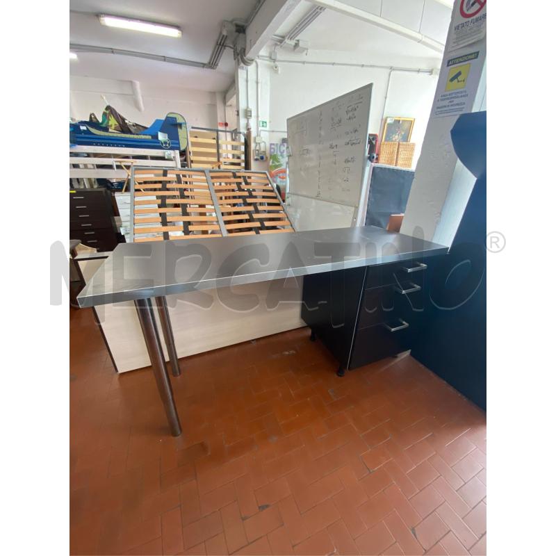 MOBILE ISOLA CUCINA NERO CM. 175X65X90 H | Mercatino dell'Usato Roma casalotti 1