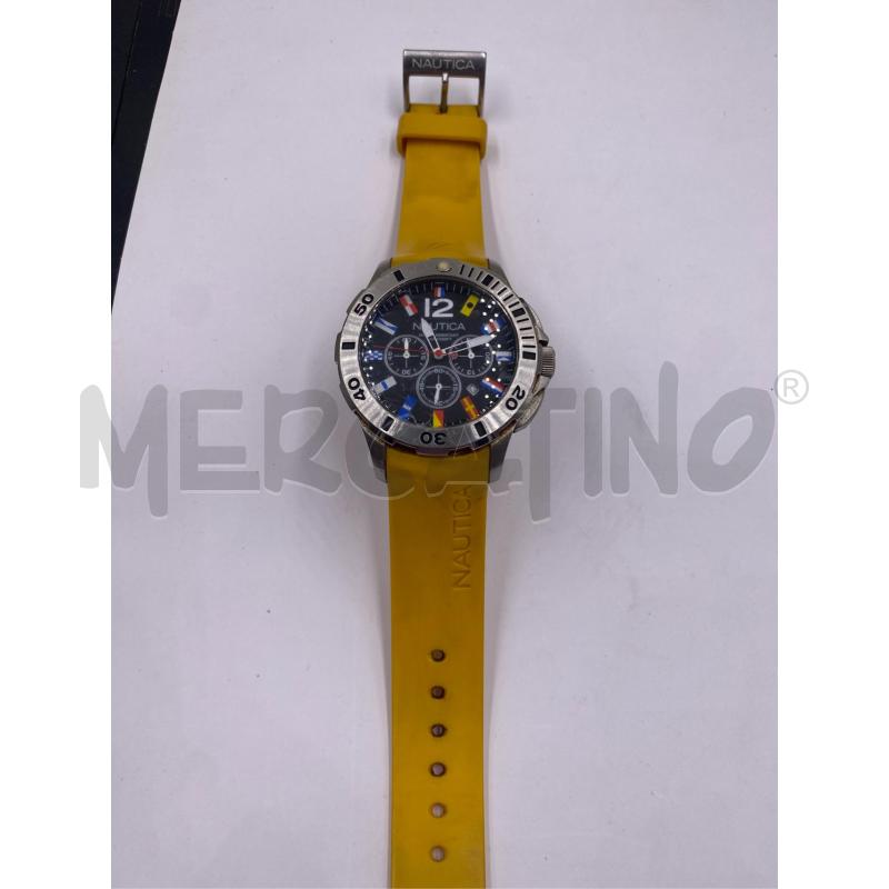 OROLOGIO NAUTICA CINTURINO GIALLO  | Mercatino dell'Usato Roma casalotti 5