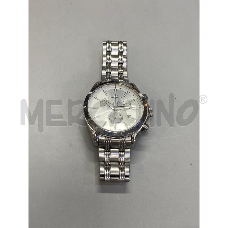 OROLOGIO PHILIP WATCH CROMO QUADR.ARGENTATO | Mercatino dell'Usato Roma casalotti 1
