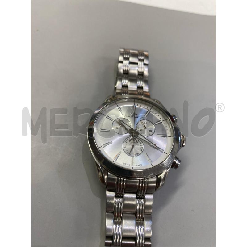 OROLOGIO PHILIP WATCH CROMO QUADR.ARGENTATO | Mercatino dell'Usato Roma casalotti 5