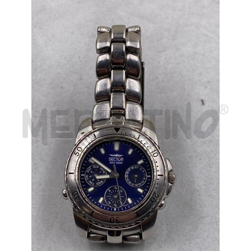 OROLOGIO SECTOR INOX QUADR.BLU | Mercatino dell'Usato Roma casalotti 1