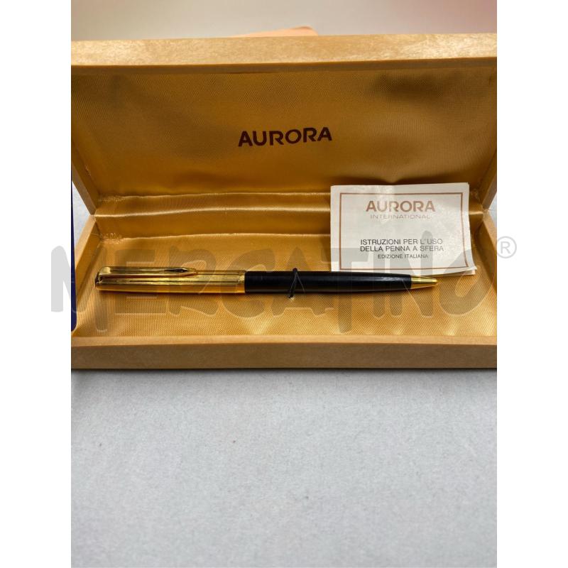 PENNA A SFERA AURORA DORATA NERA  | Mercatino dell'Usato Roma casalotti 1