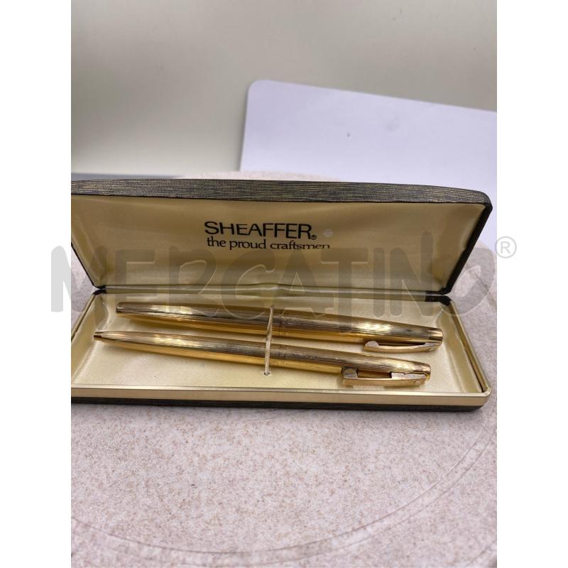 PENNA A SFERA+STILOGRAFICA SHEAFFER DORATE | Mercatino dell'Usato Roma casalotti 1