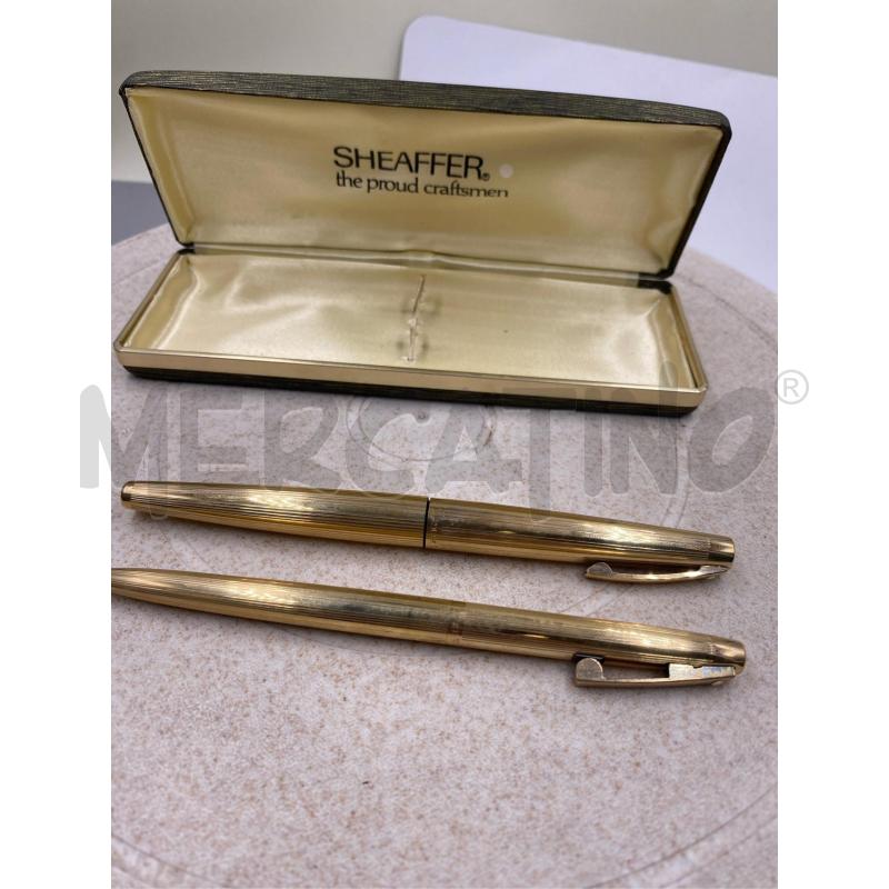 PENNA A SFERA+STILOGRAFICA SHEAFFER DORATE | Mercatino dell'Usato Roma casalotti 2