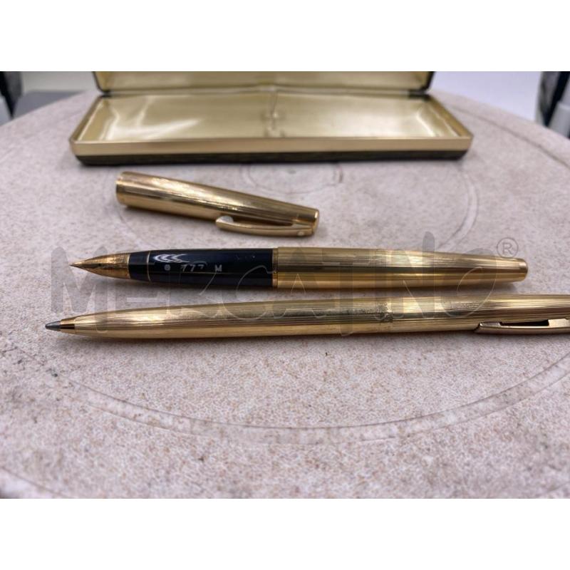 PENNA A SFERA+STILOGRAFICA SHEAFFER DORATE | Mercatino dell'Usato Roma casalotti 3