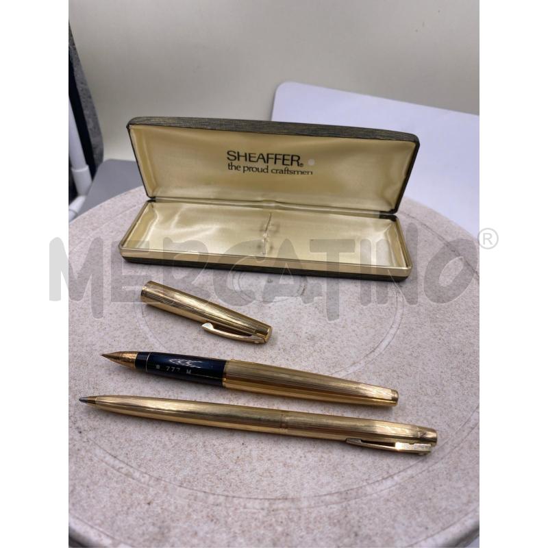 PENNA A SFERA+STILOGRAFICA SHEAFFER DORATE | Mercatino dell'Usato Roma casalotti 4