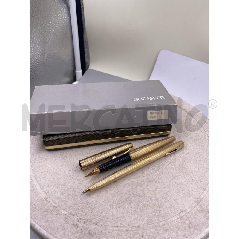 PENNA A SFERA+STILOGRAFICA SHEAFFER DORATE | Mercatino dell'Usato Roma casalotti 5