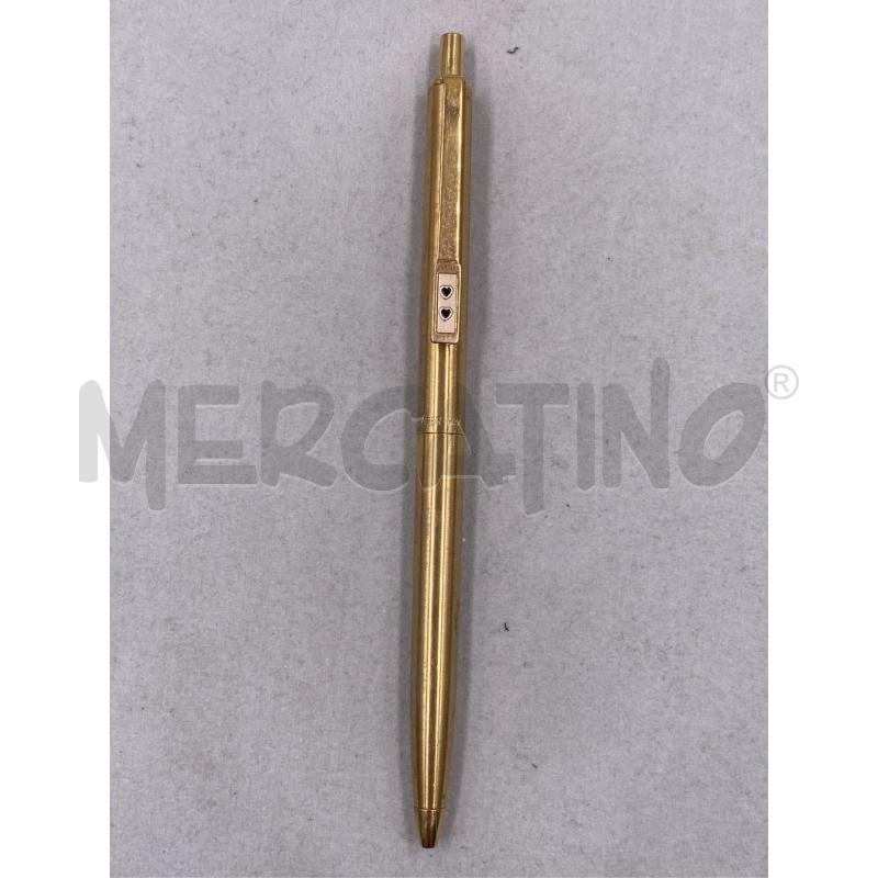 PENNA PARKER METALLO GIALLA CUORICINI  | Mercatino dell'Usato Roma casalotti 1