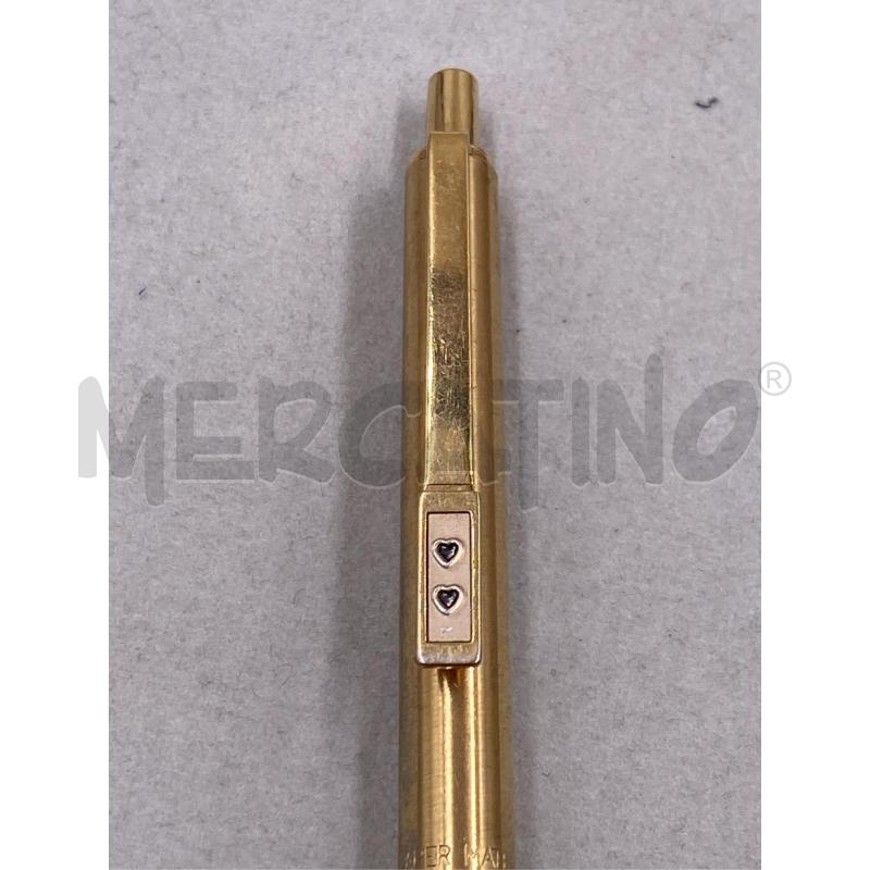 PENNA PARKER METALLO GIALLA CUORICINI  | Mercatino dell'Usato Roma casalotti 3