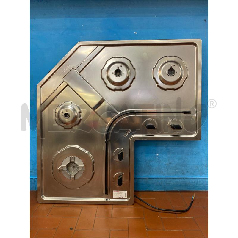 PIANO COTTURA GAS FRANKE 4 FUOCHI ANGOLRE  | Mercatino dell'Usato Roma casalotti 1