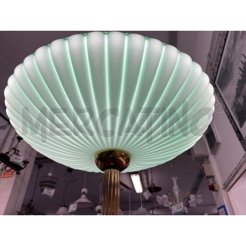 PIANTANA VETRO VERDE BASE COLOR OTTONE | Mercatino dell'Usato Roma casalotti 2
