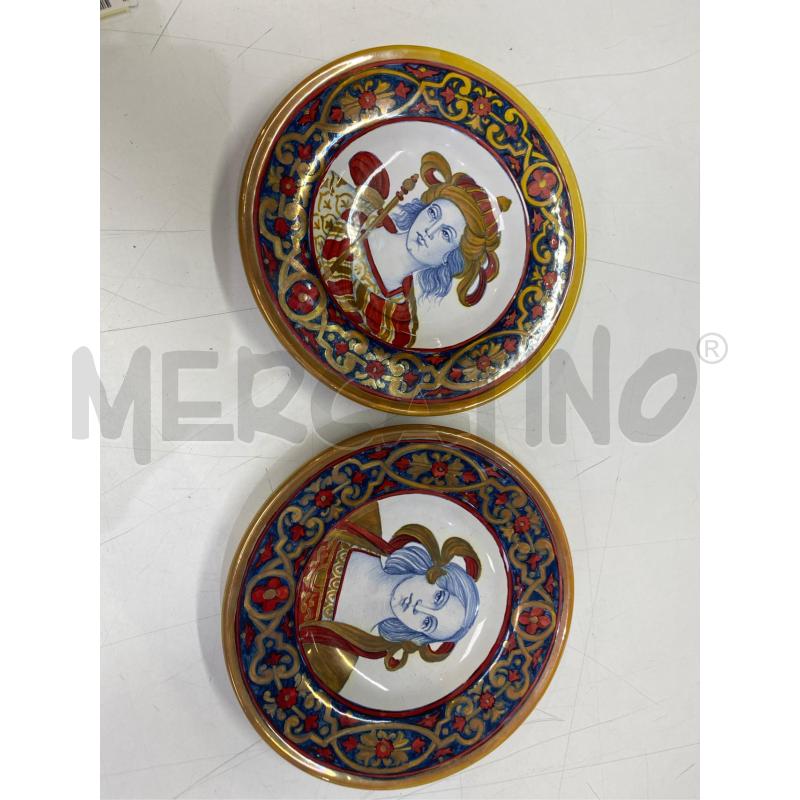 PIATTI DA COLLEZIONE PZ. 2  IN CERAMICA GUALDO TADINO  | Mercatino dell'Usato Roma casalotti 1